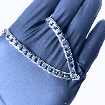 2 Blod Silver Chain Combo For Boys